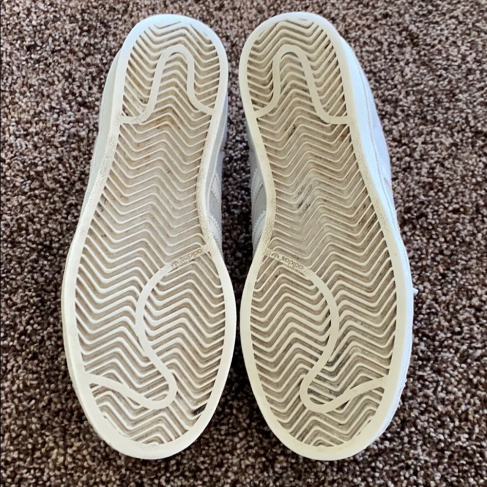 Adidas Women's Gray and White Sneakers - Picture 6 of 8